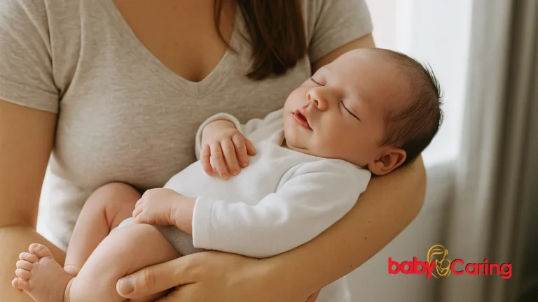 How to hold a newborn baby