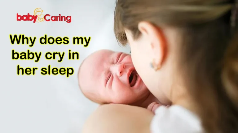 Why does my baby cry in her sleep